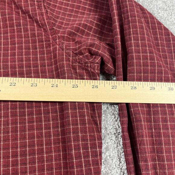 Woolrich Flannel Shirt Mens Extra Large Button Down Cotton Plaid Classic Red - Picture 10 of 12